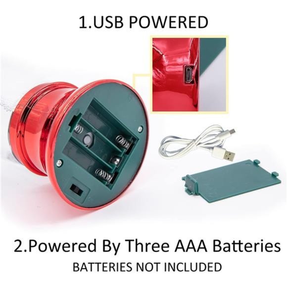 Tornado Lamp 10.5" Cool Kids Toy LED Color Changing,Tornado Maker Kid Safe Toy - Picture 5 of 6